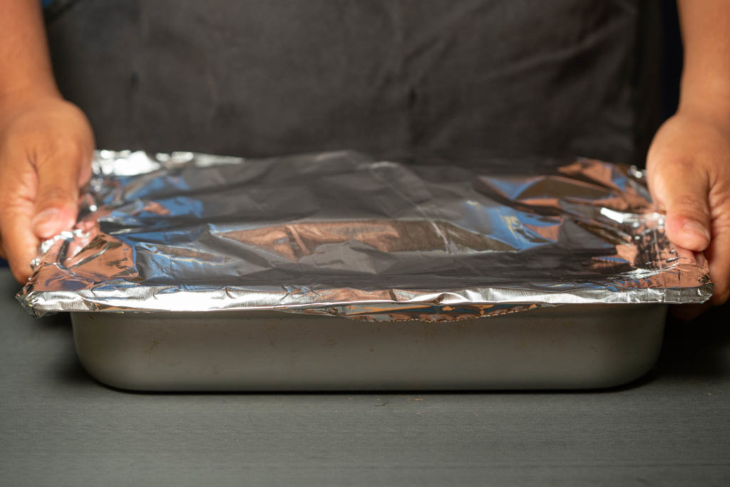 Cover with foil and steam in oven