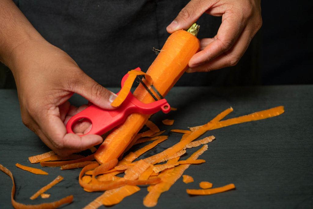 Peel & wash the carrots