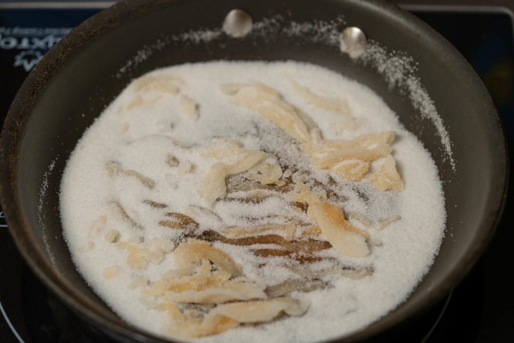 Caramelize sugar