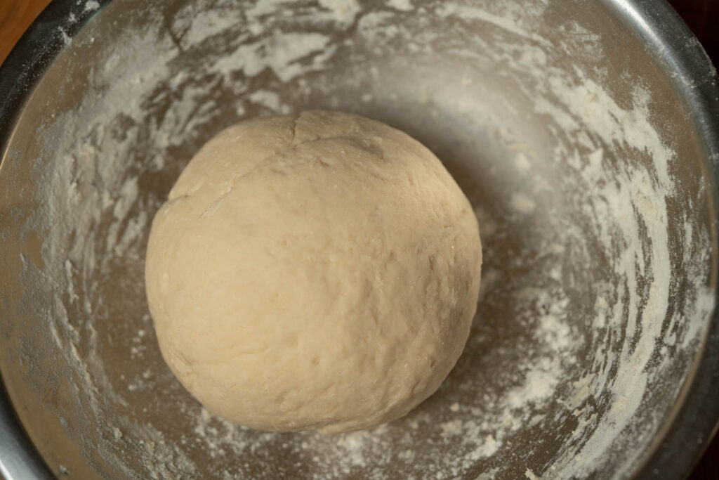 Formed dough ready for resting