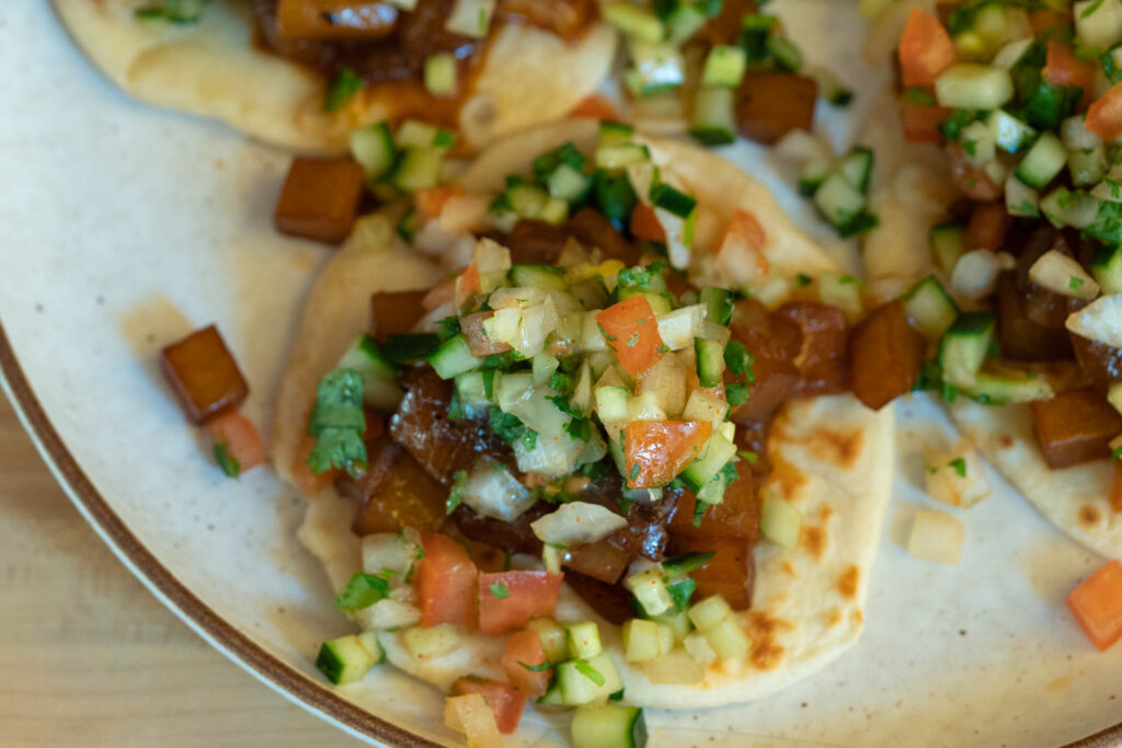 Braised Korean Radish Tacos