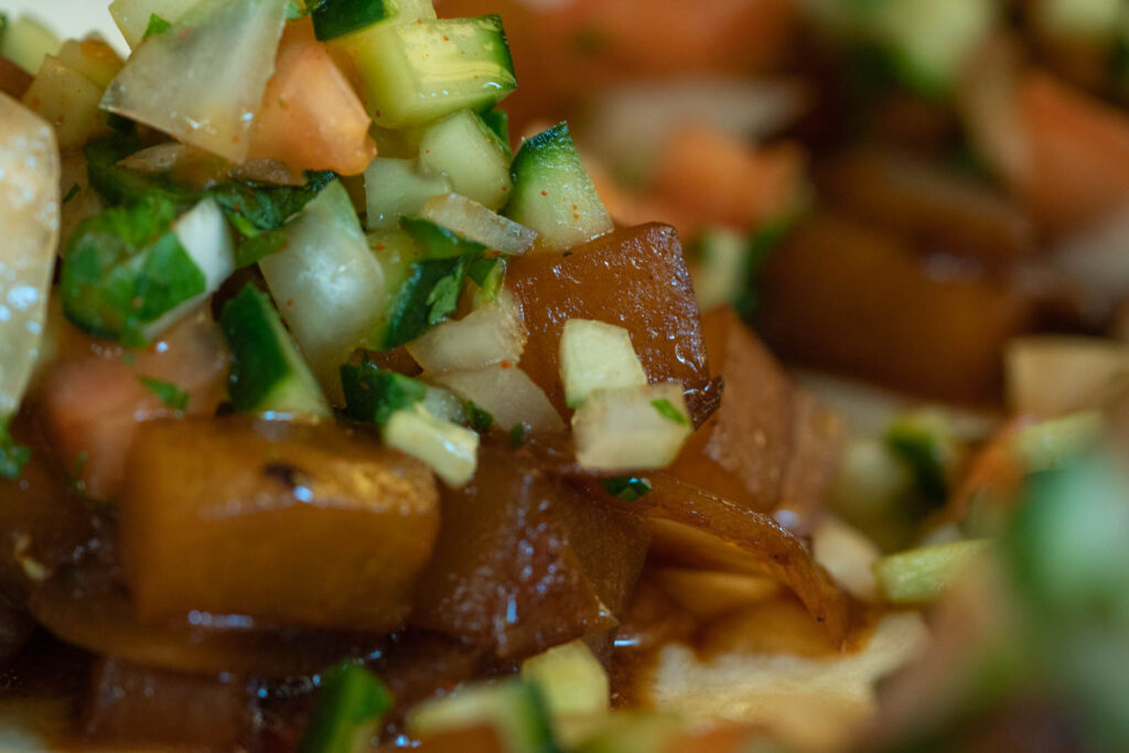Braised Korean Radish Tacos