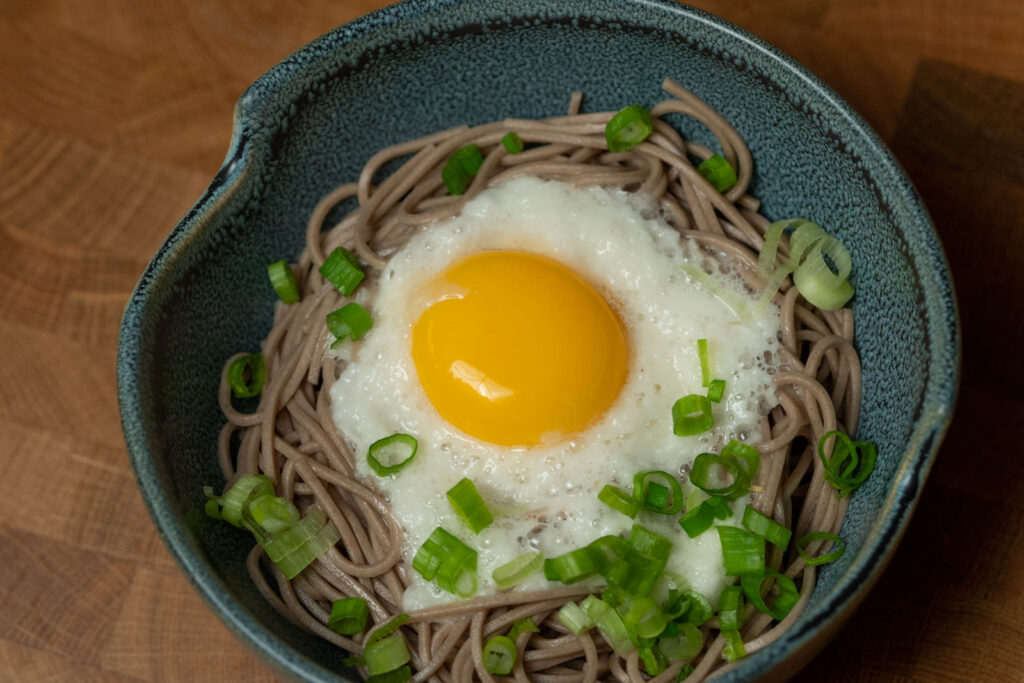 Add green onion garnishes