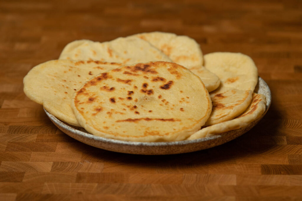 Homemade pita bread