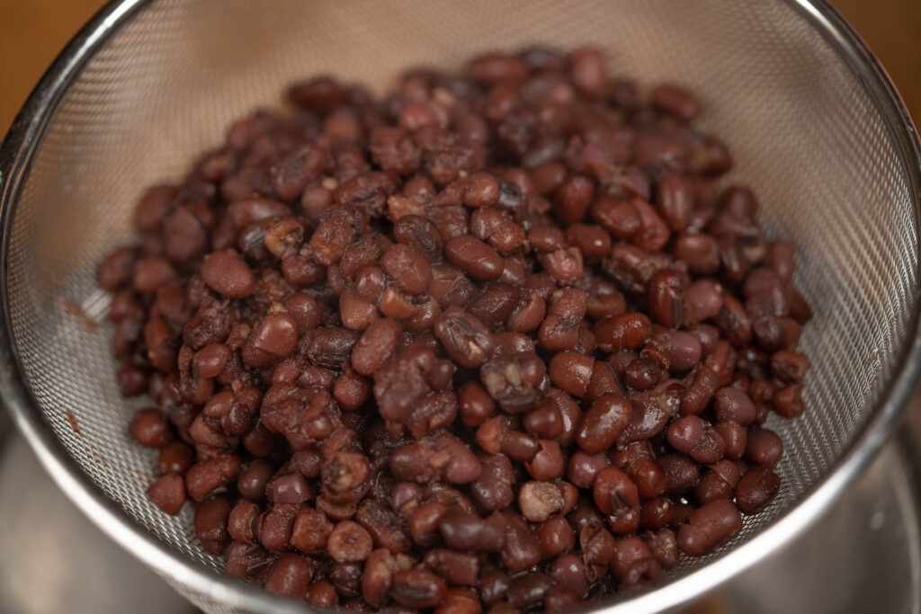 Strained red beans