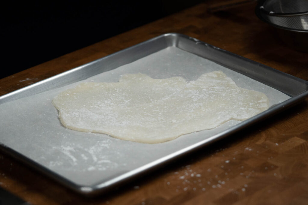 flattened mochi