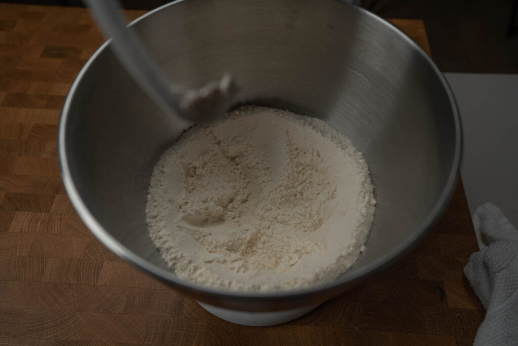 Josh Weissman's Milk bread - mixing dry ingredients