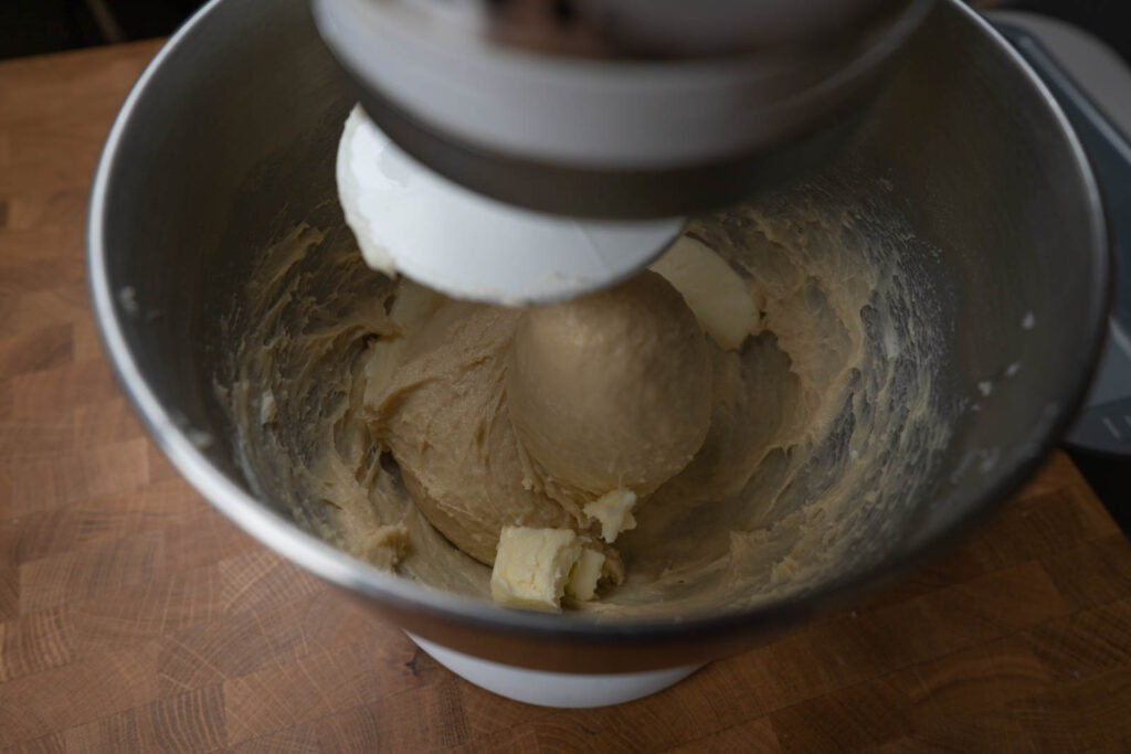 Josh Weissman's Milk bread - mixing in butter