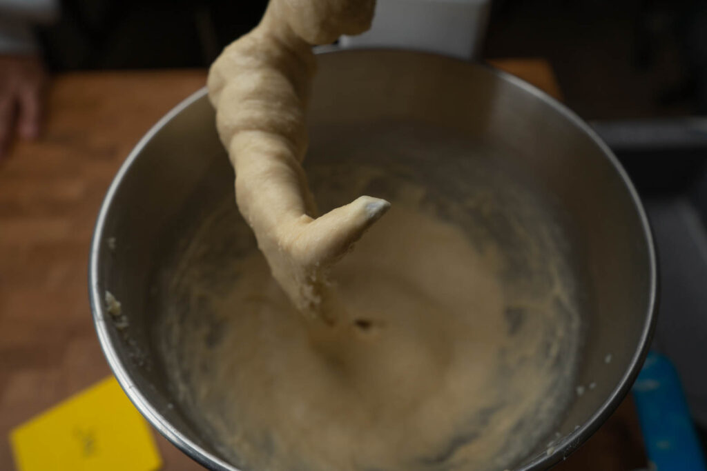 Josh Weissman's Milk bread - mix until smooth