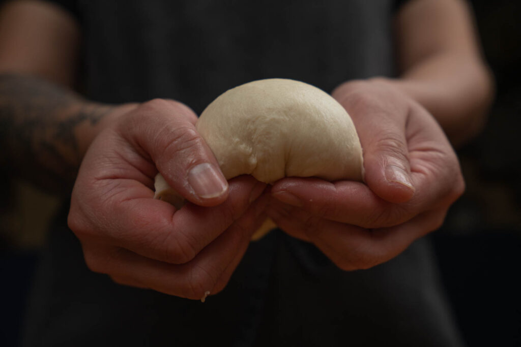 Inga Lam's milk bread - reshaping