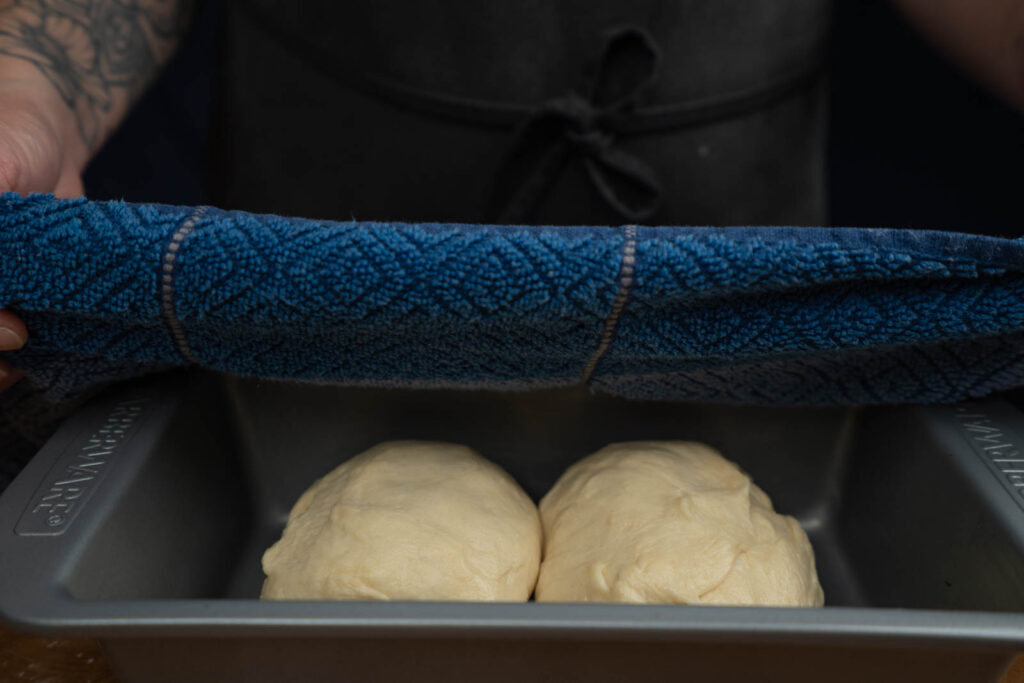 Inga Lam's milk bread - resting