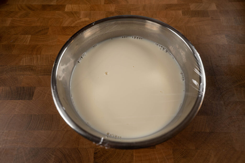 add the rest of the soy milk