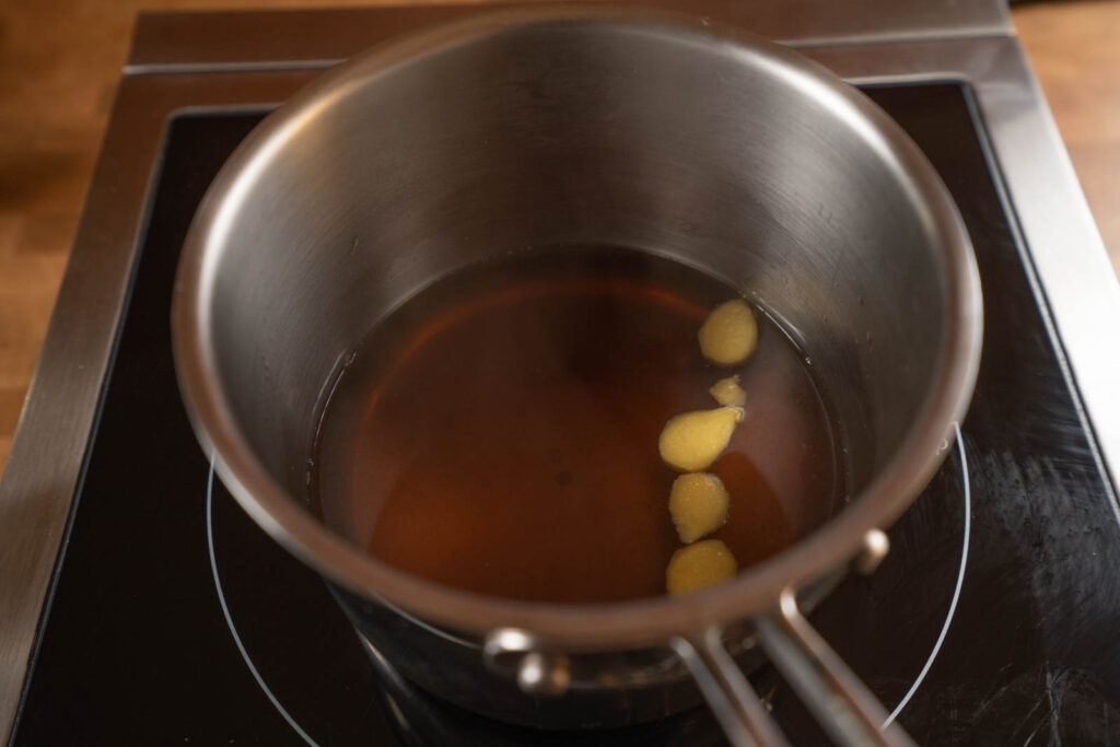 make brown sugar ginger syrup