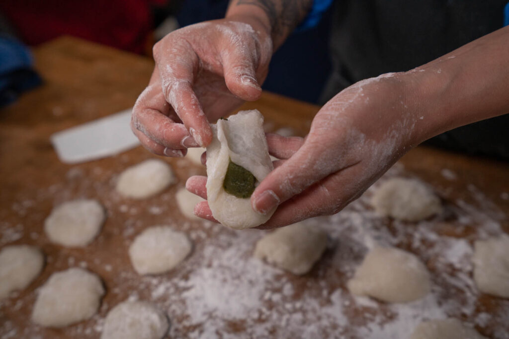 making daifuku mochi