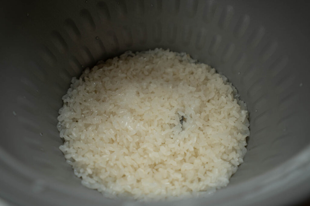 steamed rice