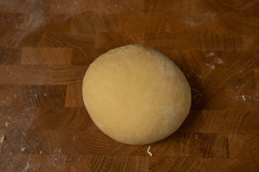 Smooth pasta dough