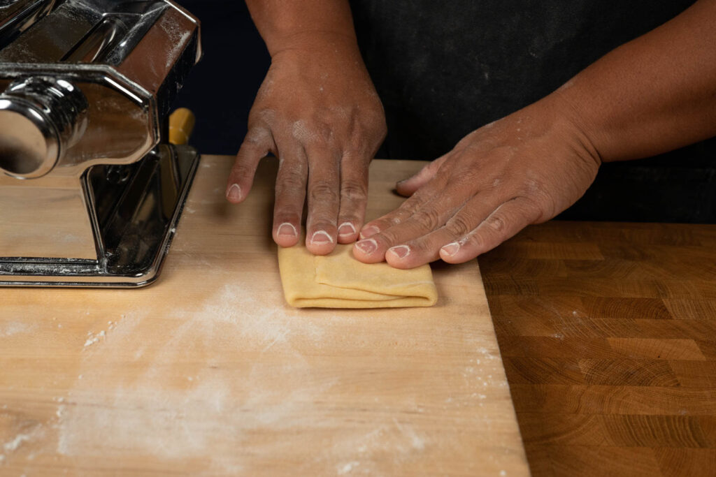 Repeat the third folds