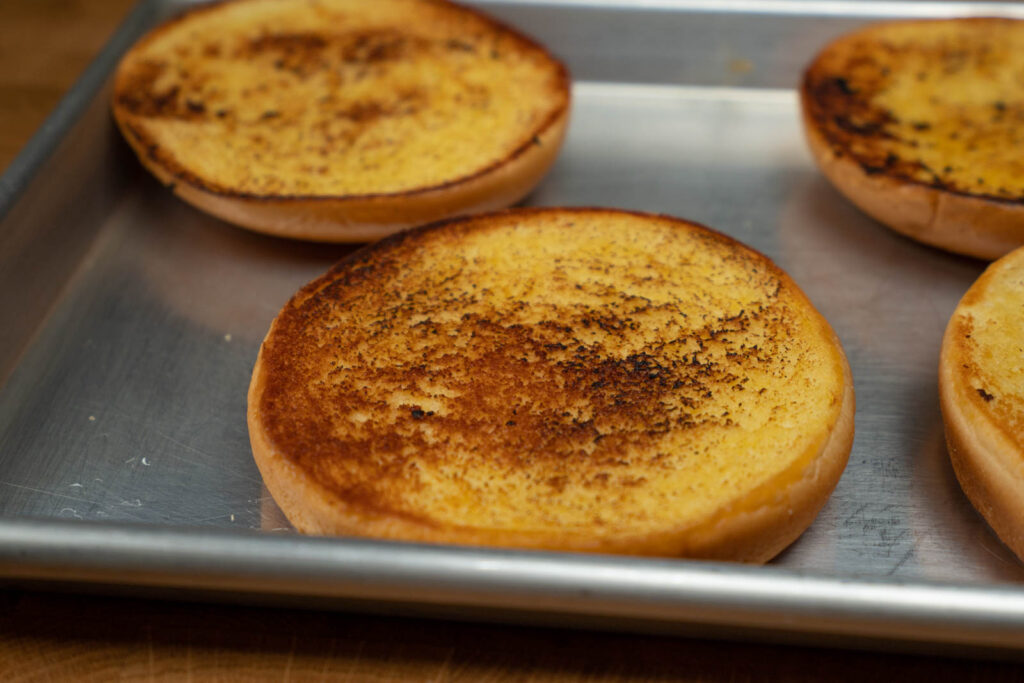Season & toast your buns