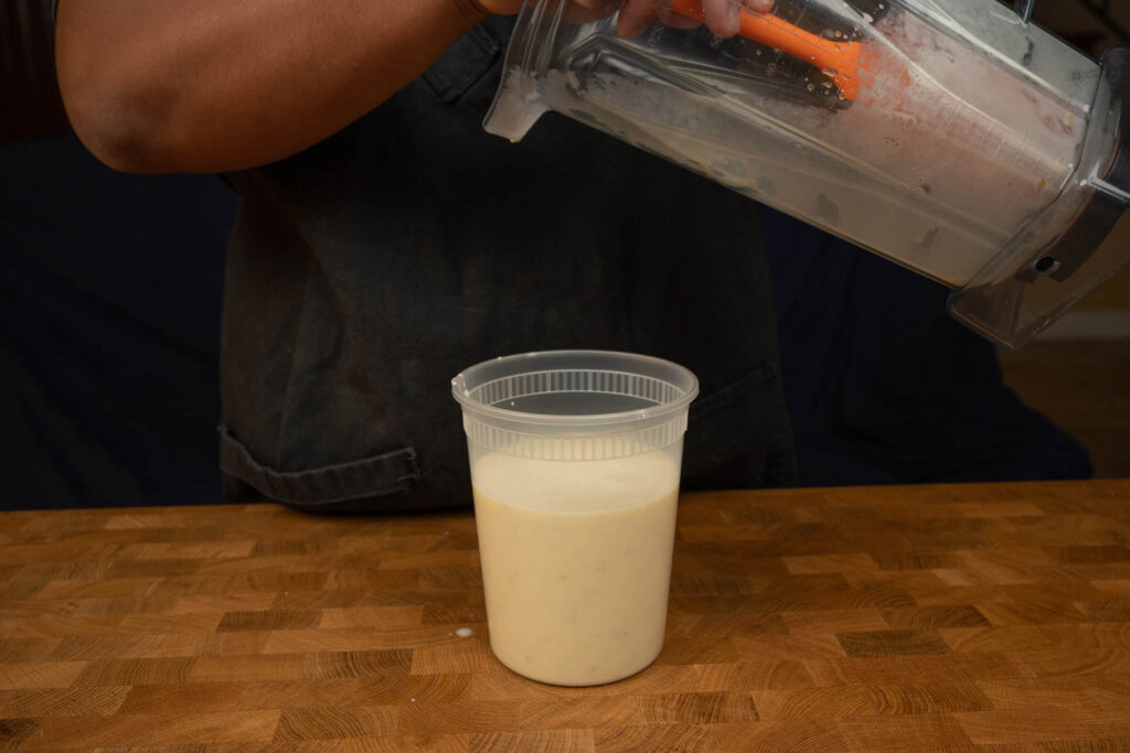 Chill ice cream base