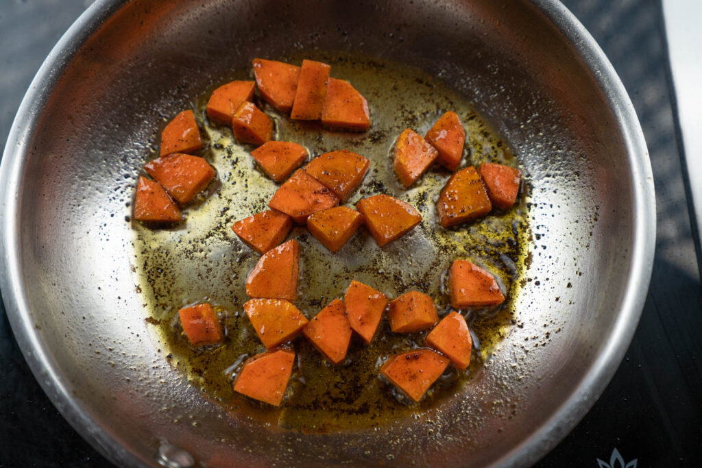 Sautéing carrots