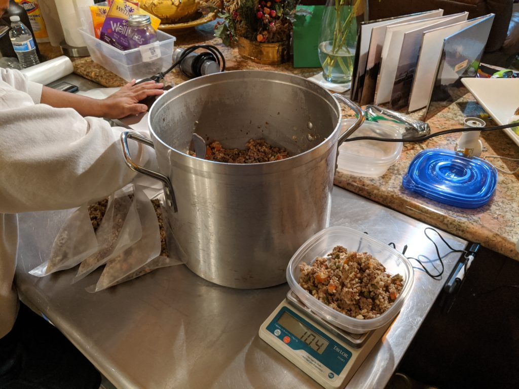Carl cooking Kacang's food in California, USA