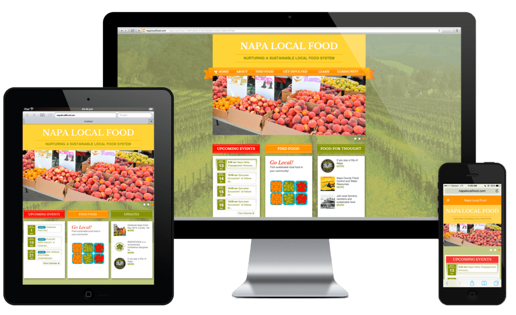 Napa local foods website