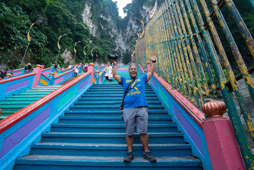 Carl at Batu Caves, Kuala Lumpur, Malaysia