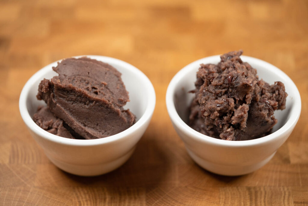 Red Bean Paste (Anko): tsubuan and koshian