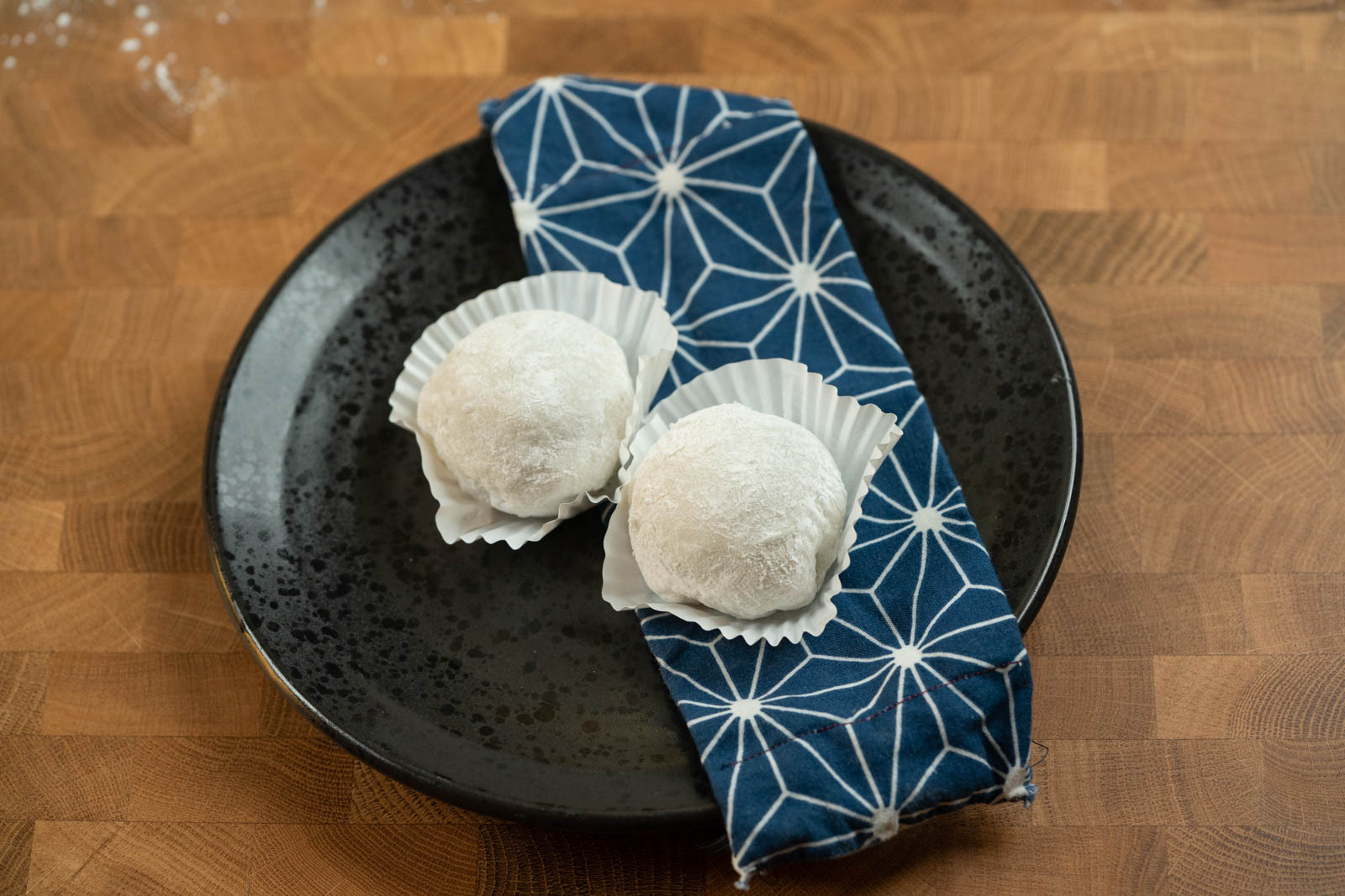 Homemade mochi made with rice