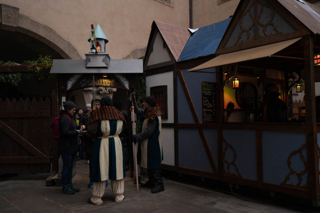 Mittelalter-Weihnacht medieval market, Dresden, Germany
