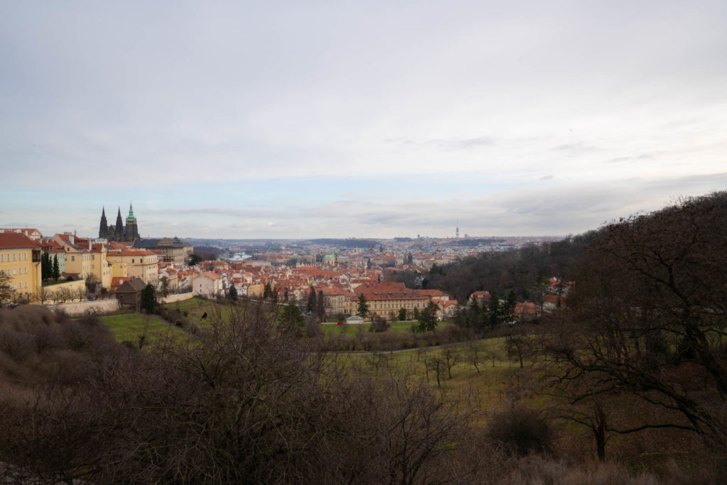 View from Strahov Garden Viewpoint (Vyhlídka Strahovské zahrady), Petrin Hill, Prague