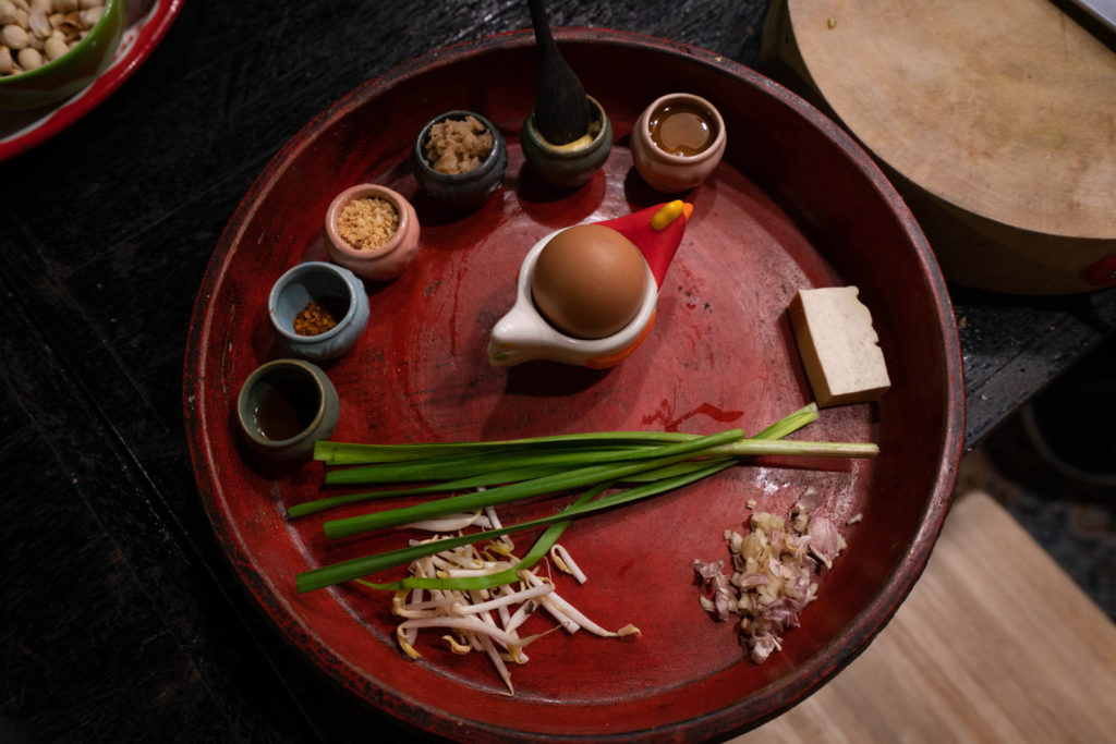 Pad Thai ingredients, Silom Thai Cooking School, Bangkok, Thailand