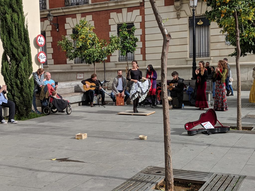 Flamenco street performance, Seville, Spain