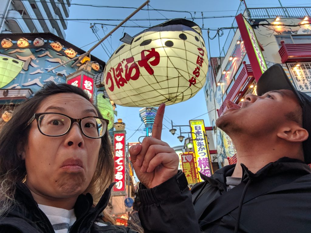 Carlienne in Tsutenkaku, Osaka