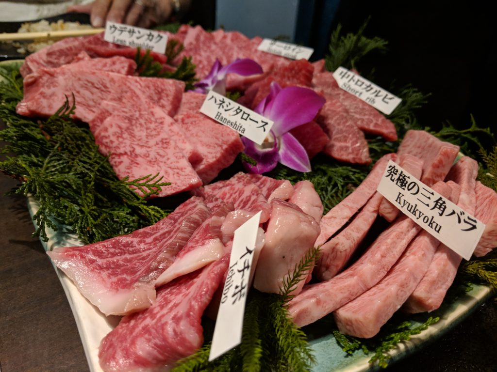 deluxe set, Matsusakagyu Yakiniku M, Osaka