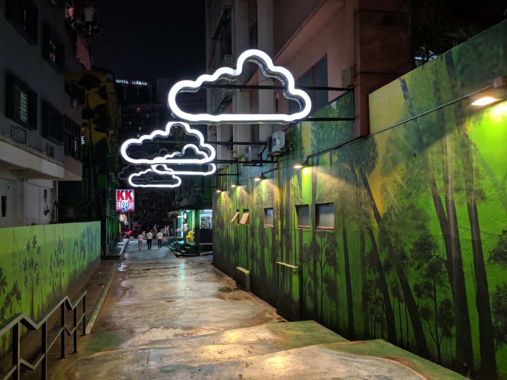 Street near Jalan Alor, Kuala Lumpur, Malaysia