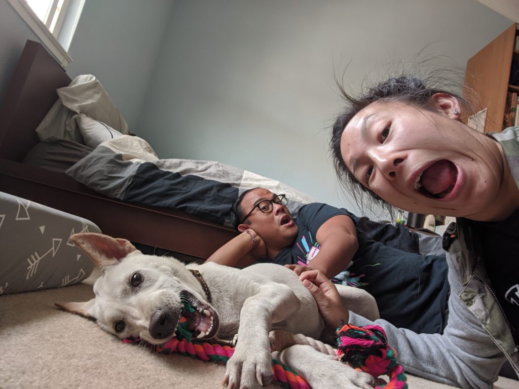 Kacang's first day in California