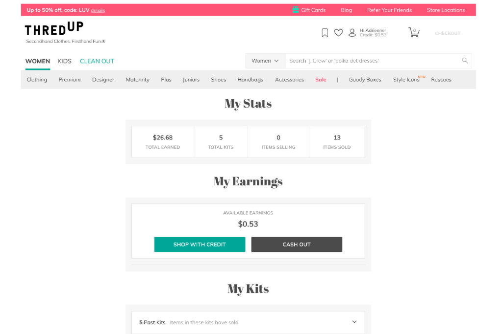 thredUP earnings